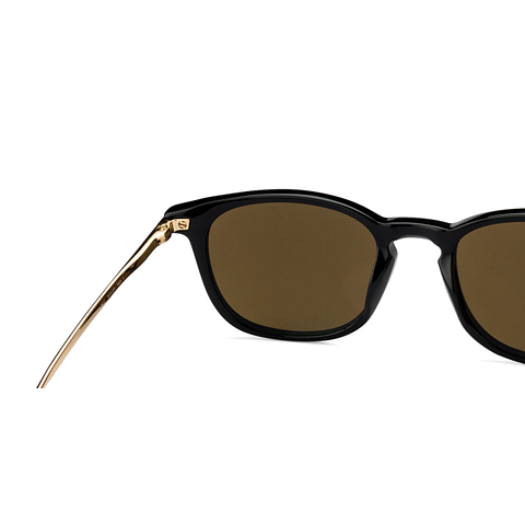 BRANDED Black Full Rim Square left side