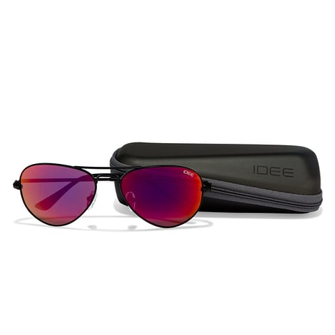 IDEE Black Full Rim Aviator left side