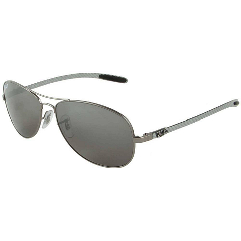 BRANDED Mid Gunmetal Full Rim Aviator right side