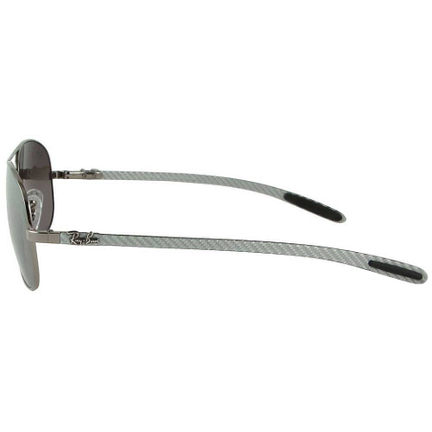 BRANDED Mid Gunmetal Full Rim Aviator left side