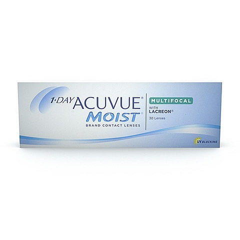 Johnson & Johnson Johnson Johnson Acuvue Moist Daily Disposable Multi Focal Contact Lens 30 LP left side