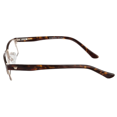 BRANDED Mid Gunmetal Half Rim right side BRANDED Mid Gunmetal Half Rim right side