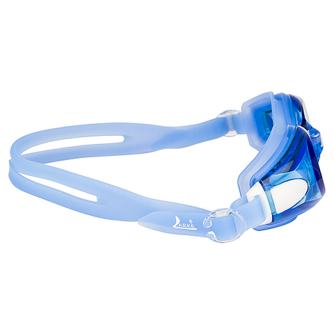 BRANDED Larke AR006N Blue Power Swimming Goggles left side