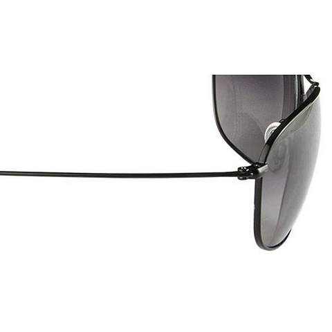 BRANDED Black Full Rim Aviator left side