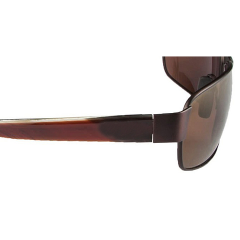 BRANDED Dark Brown Full Rim Rectangle right side