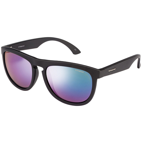 Polaroid Black Full Rim Square left side