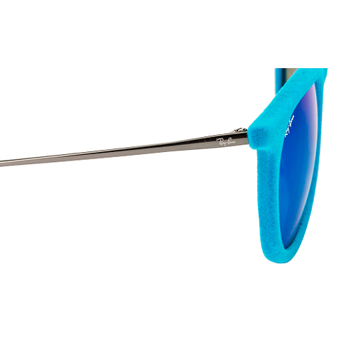 BRANDED Sky Blue Full Rim Square left side