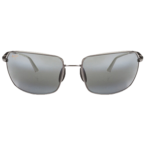 BRANDED Mid Gunmetal Full Rim Rectangle left side