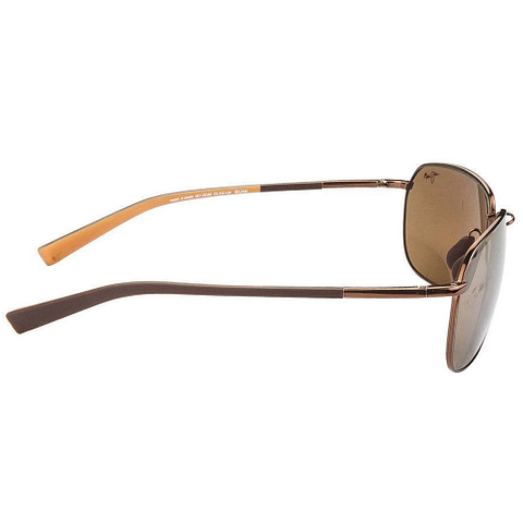 BRANDED Golden Brown Full Rim Aviator left side