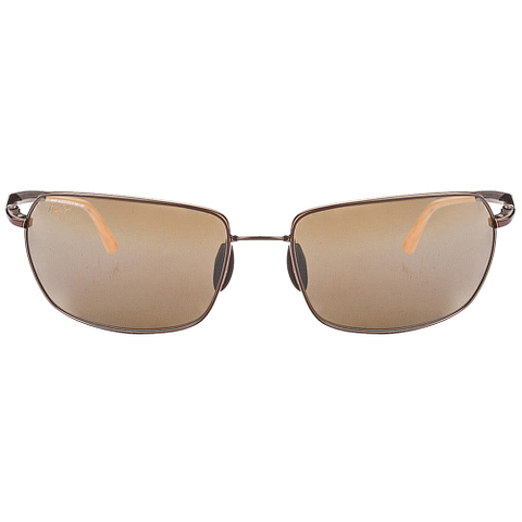 BRANDED Golden Brown Full Rim Rectangle left side