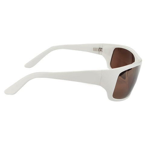 BRANDED White Full Rim Rectangle right side
