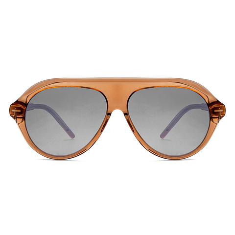 John Jacobs Online Light Brown Full Rim Aviator right side