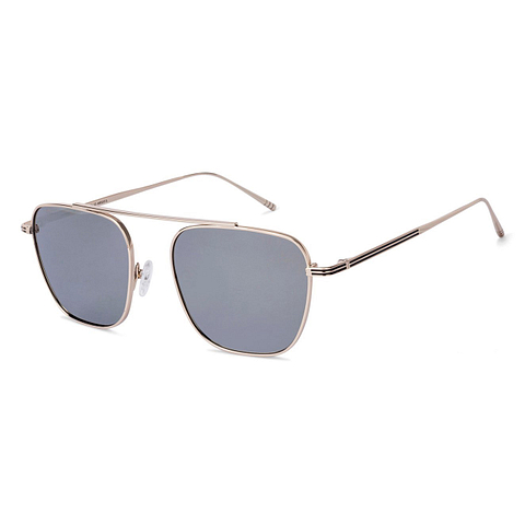 ⭐︎369⭐︎ Buy Gold Grey Mirror Full Rim Square John Jacobs JJ Tints JJ