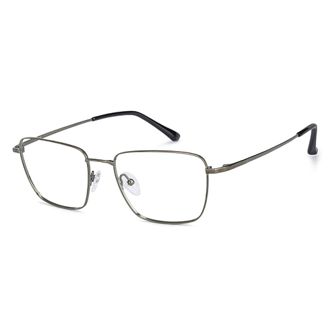 John Jacobs Dark Gray Full Rim Square left side