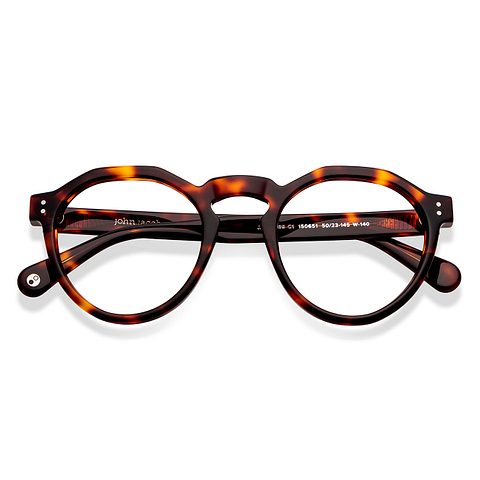 John Jacobs Online Tortoise Full Rim Round left side