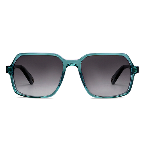 John Jacobs Online Green Transparent Full Rim Square left side