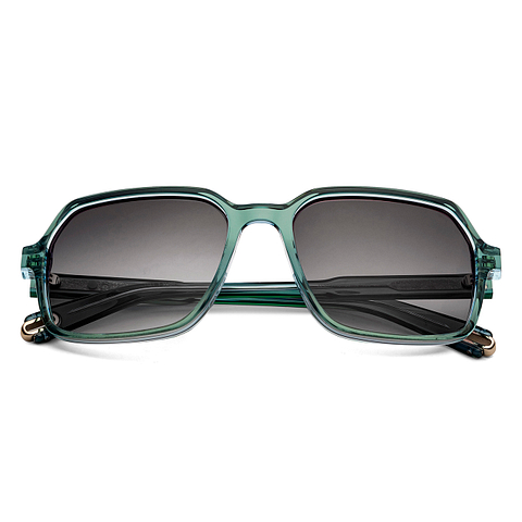 John Jacobs Online Green Transparent Full Rim Square left side