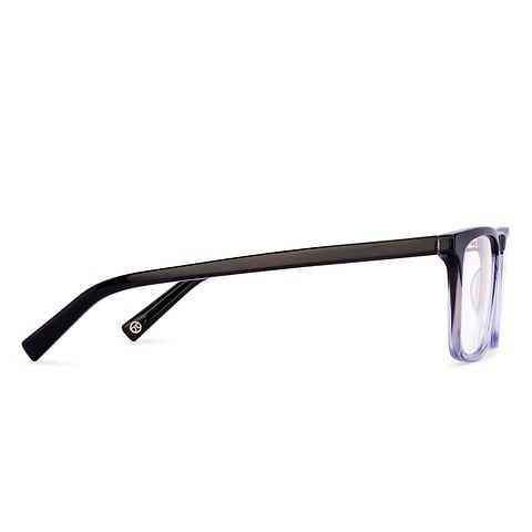 John Jacobs Black Blue Full Rim Square left side