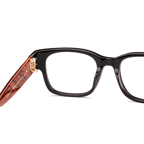 John Jacobs Black Full Rim Square right side