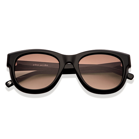 John Jacobs Online Black Full Rim Square left side