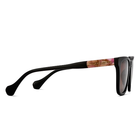 John Jacobs Black Full Rim Square left side