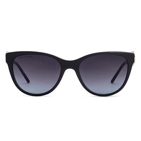 John Jacobs Black Full Rim Cat Eye right side