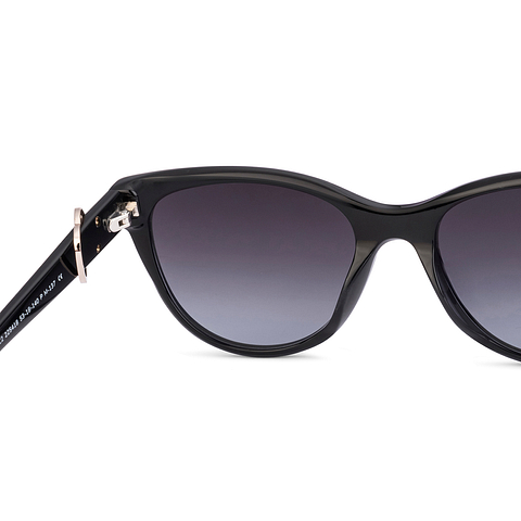 John Jacobs Black Full Rim Cat Eye right side