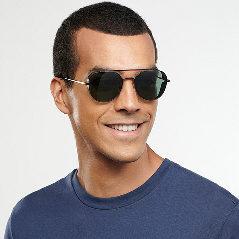 John Jacobs Online Black Full Rim Round right side