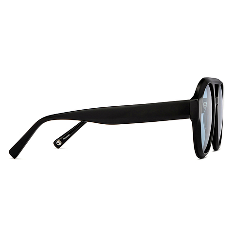 John Jacobs Black Full Rim Round left side John Jacobs Black Full Rim Round left side
