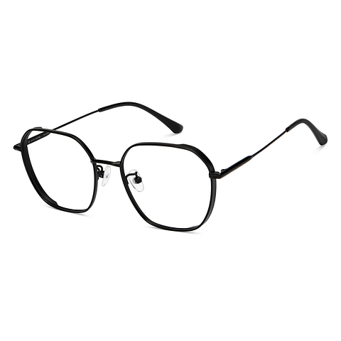 John Jacobs Black Full Rim Square left side
