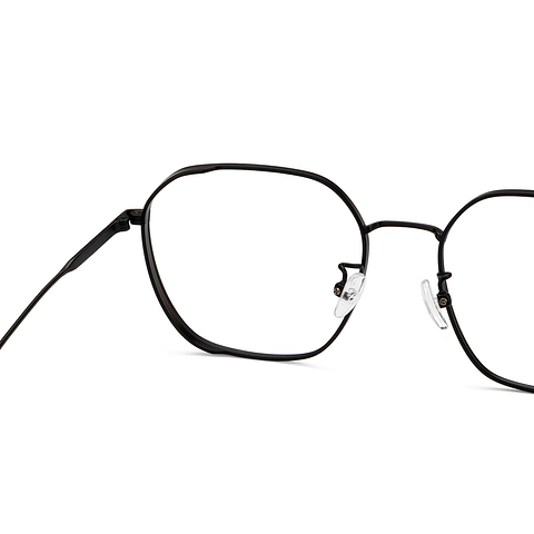 John Jacobs Black Full Rim Square left side