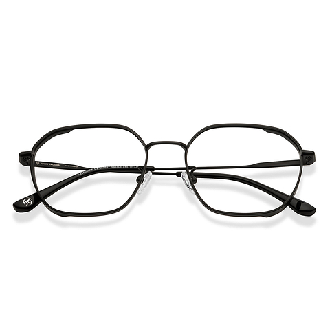 John Jacobs Black Full Rim Square right side