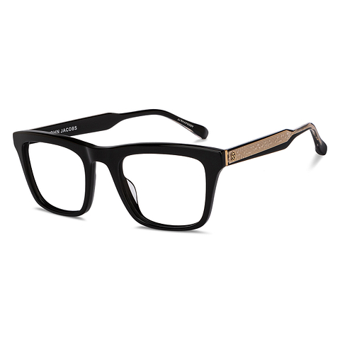 John Jacobs Online Black Full Rim Square right side