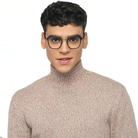 John Jacobs Online Black Full Rim Rectangle right side