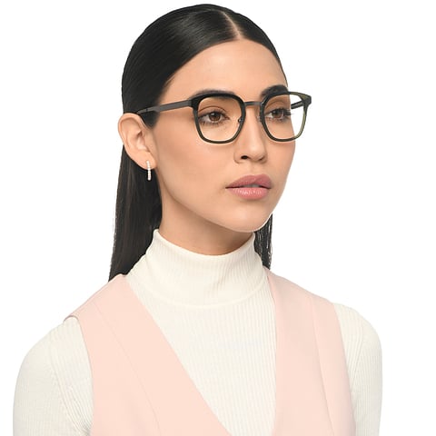 John Jacobs Online Black Full Rim Rectangle right side