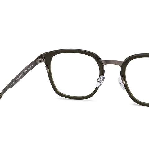 John Jacobs Online Black Full Rim Rectangle right side