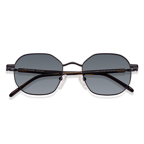 John Jacobs Online Black Full Rim Geometric left side