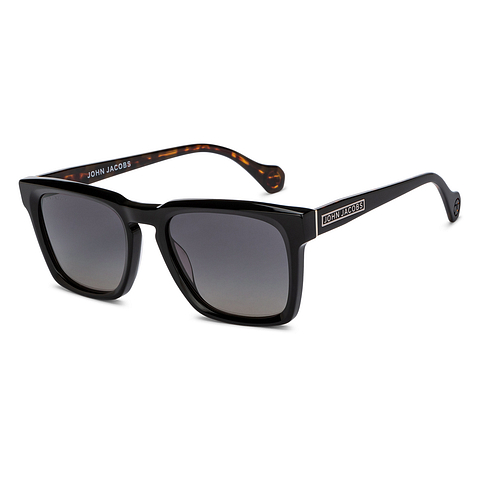 John Jacobs Black Full Rim Square left side