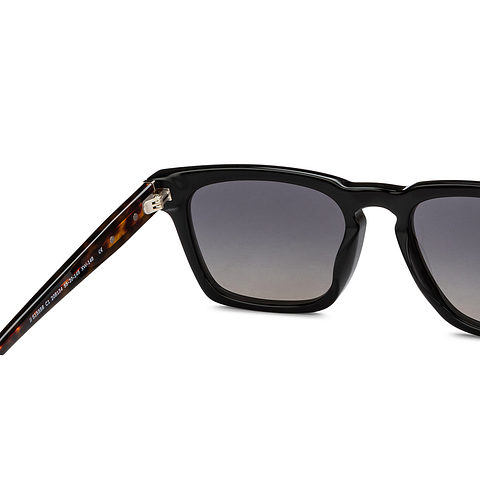 John Jacobs Black Full Rim Square right side