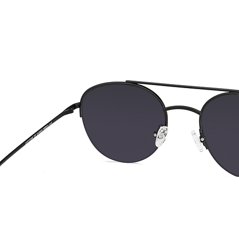 John Jacobs Online Black Half Rim Aviator right side