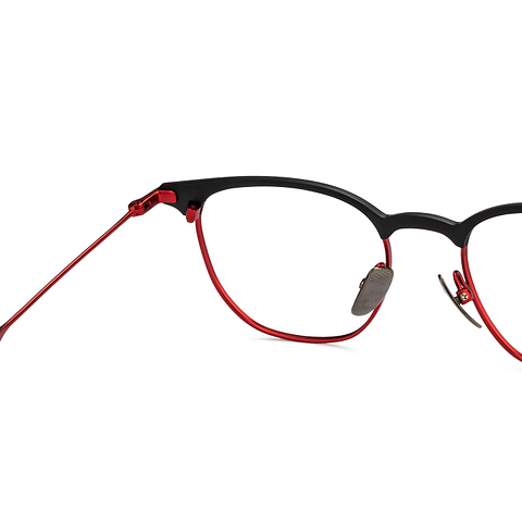 John Jacobs Online Red Full Rim Clubmaster right side