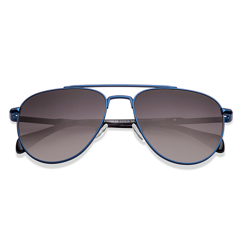 John Jacobs Sky Blue Full Rim Aviator left side