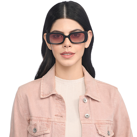 John Jacobs Online Black Full Rim Rectangle right side