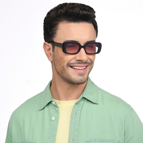 John Jacobs Online Black Full Rim Rectangle left side