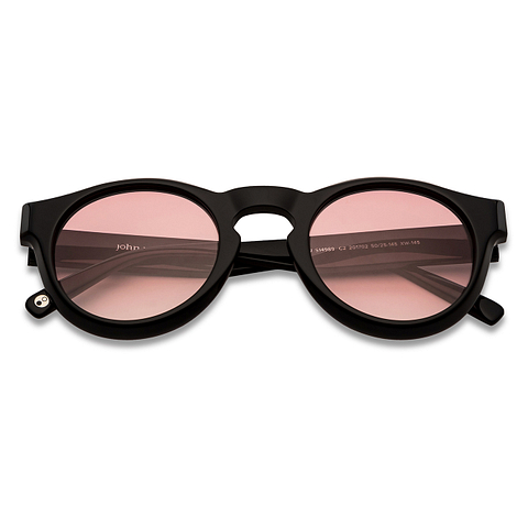 John Jacobs Online Black Full Rim Square left side