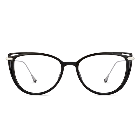 John Jacobs Online Black Full Rim Cat Eye right side