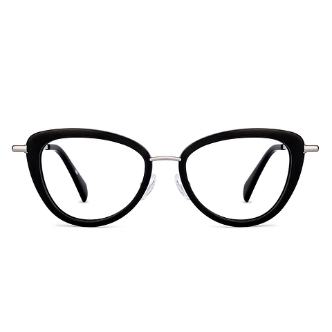 John Jacobs Dark Gunmetal Full Rim Cat Eye right side