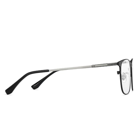 John Jacobs Black Full Rim Rectangle left side