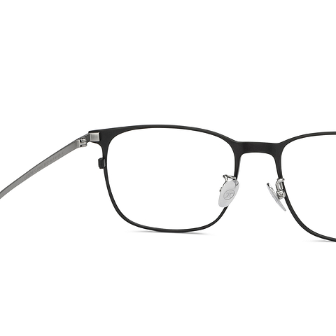 John Jacobs Black Full Rim Square right side