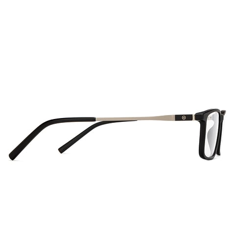 John Jacobs Black Full Rim Rectangle left side